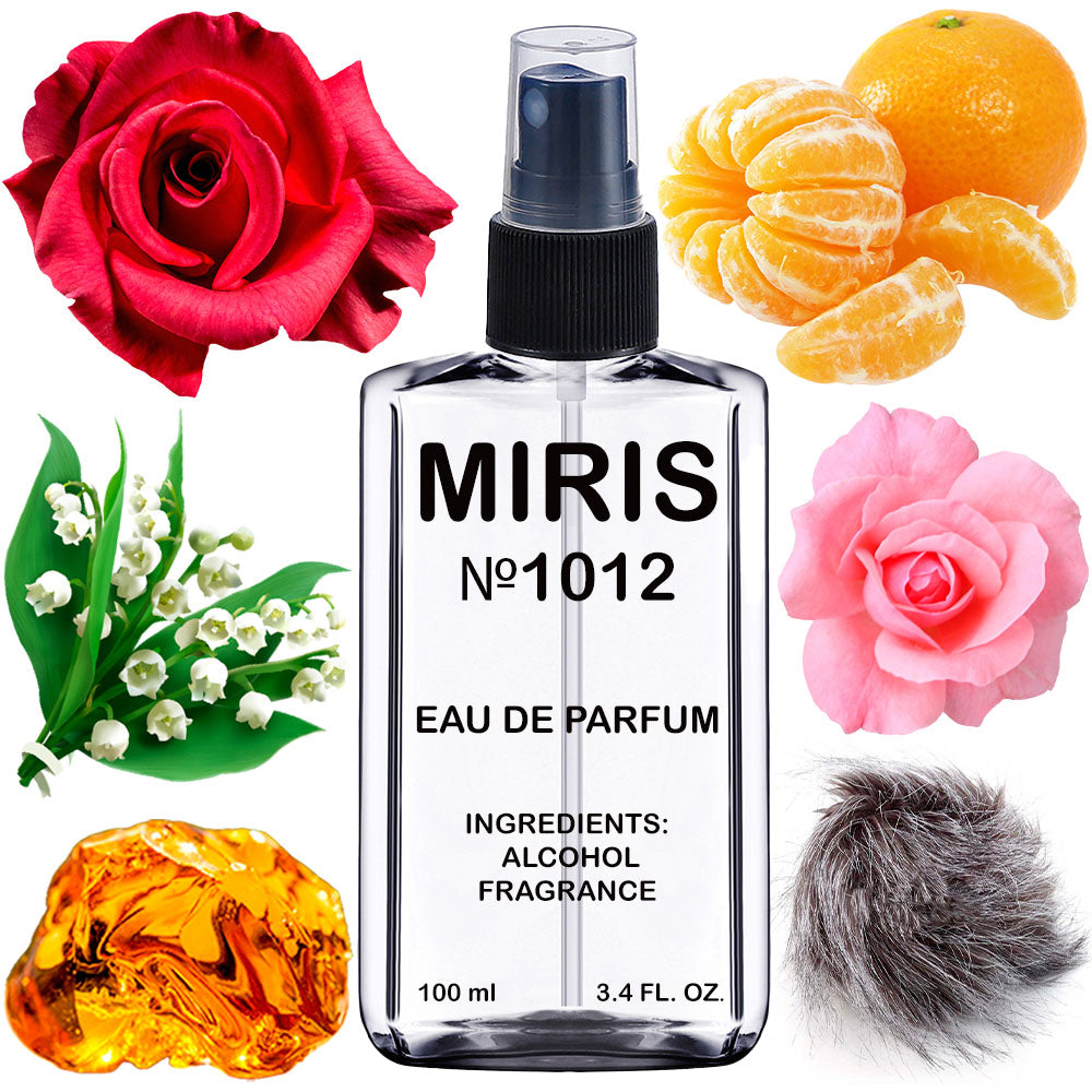 MIRIS No. 1012, Crystal Flowers, Longue duree Unisexe Eau de Parfum pour Femme et Homme, Vaporisateur 100 ml