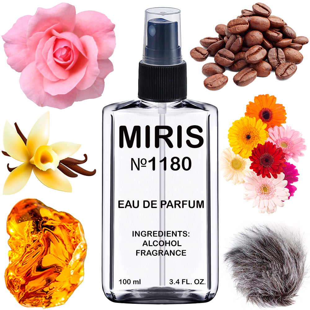 MIRIS No. 1180, Intense Cafe, Longue duree Unisexe Eau de Parfum pour Femme et Homme, Vaporisateur 100 ml
