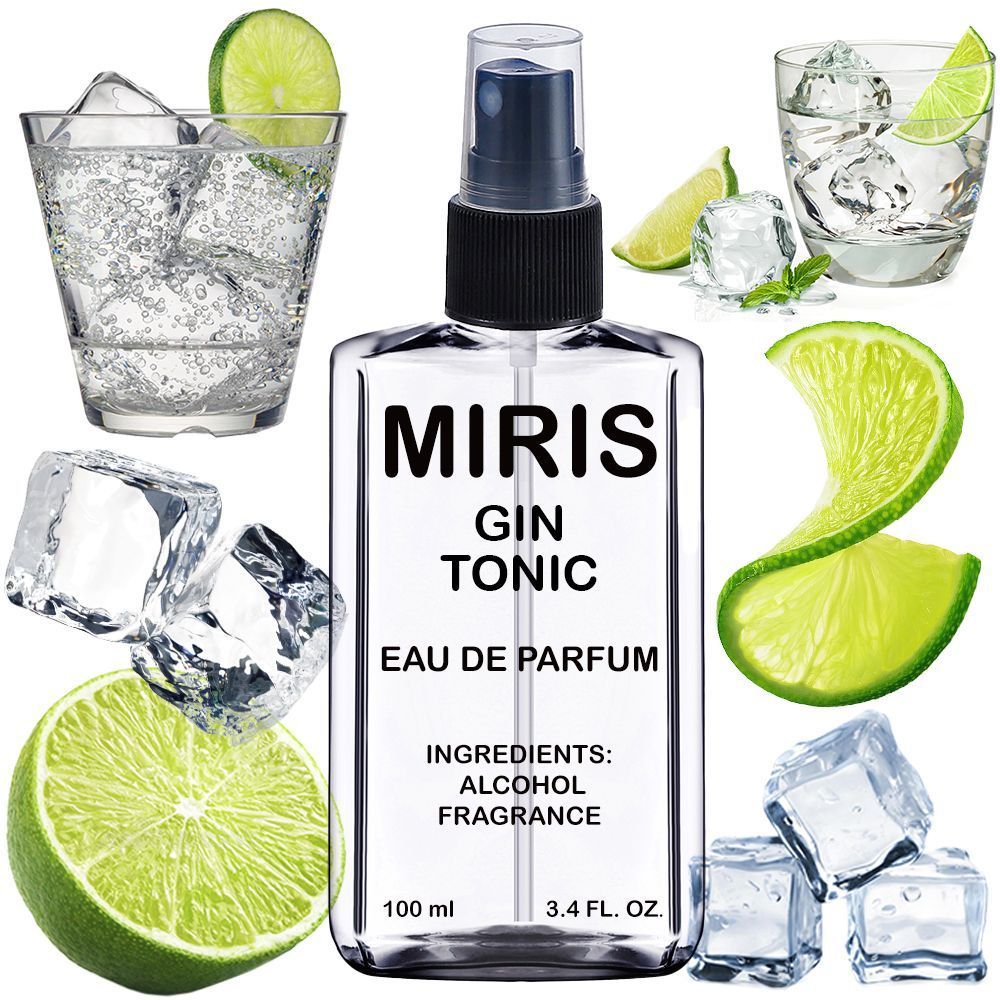 MIRIS Gin Tonic, Longue duree Unisexe Eau de Parfum pour Femme et Homme, Vaporisateur 100 ml