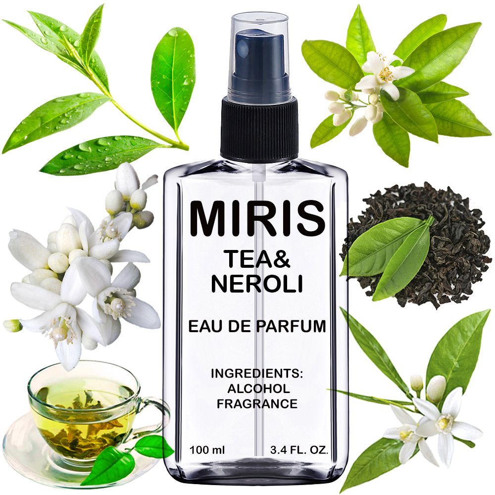 MIRIS Tea & Neroli, Longue duree Unisexe Eau de Parfum pour Femme et Homme, Vaporisateur 100 ml