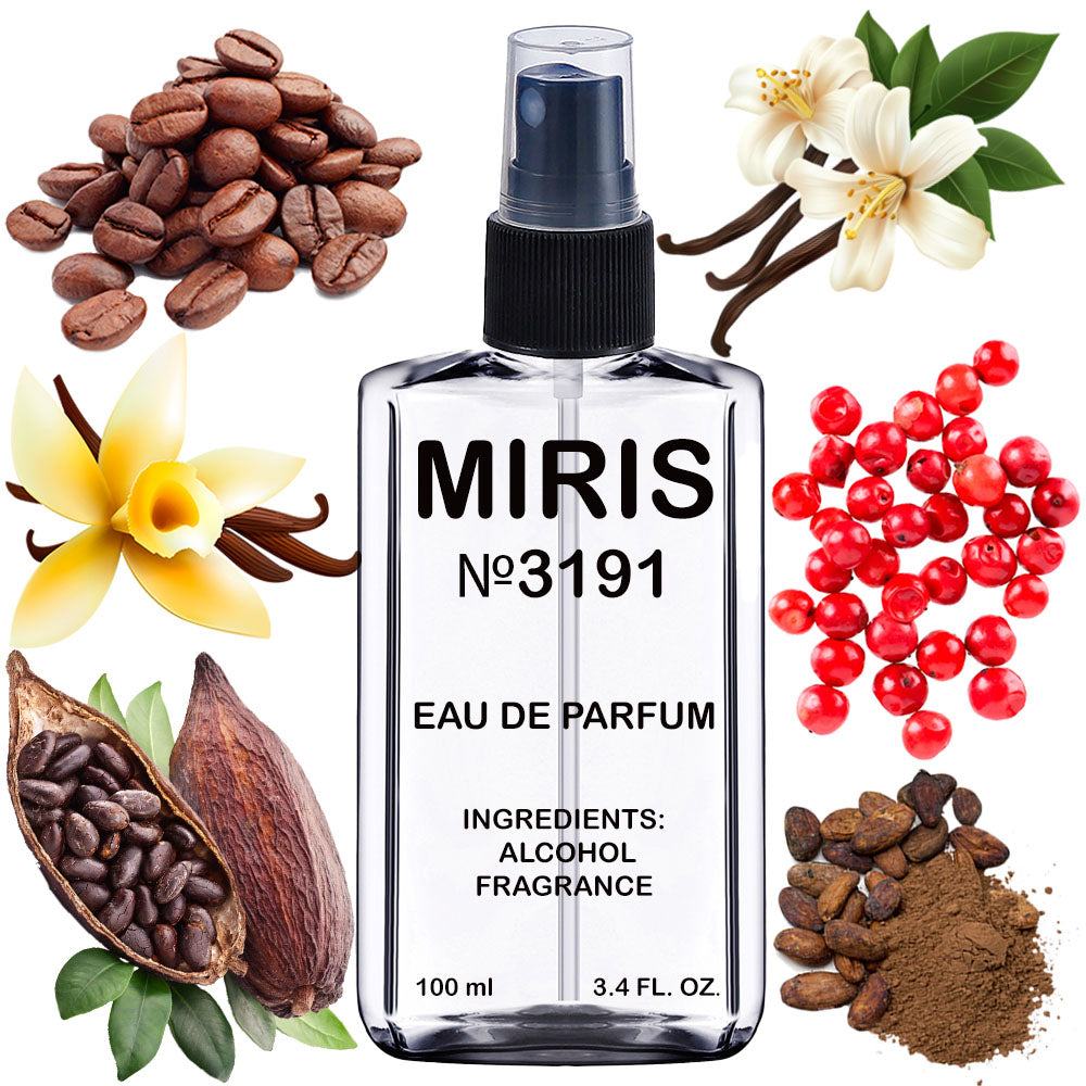 MIRIS No. 3191, Cuir de Nuit, Longue duree Unisexe Eau de Parfum pour Femme et Homme, Vaporisateur 100 ml