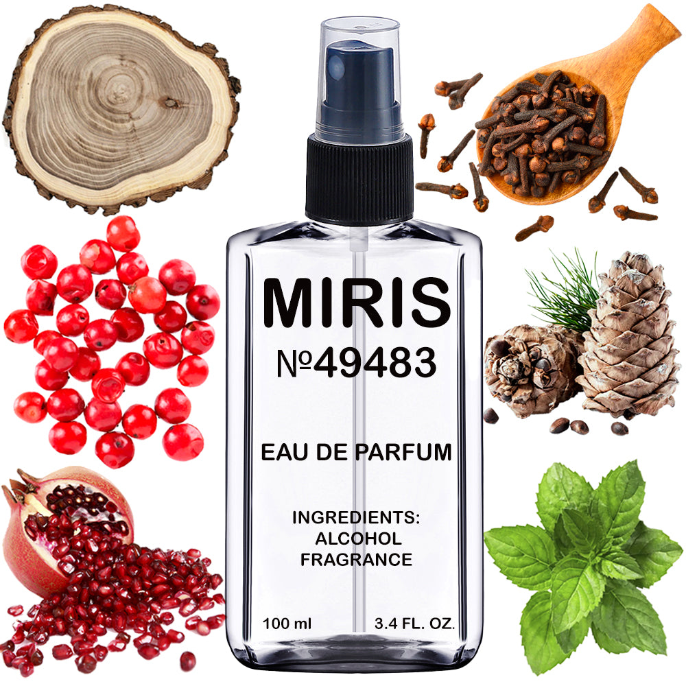 MIRIS No. 49483, Pomegranate Nuar, Long-Lasting Unisex Eau de Parfum for Women & Men, Spray 100 ml