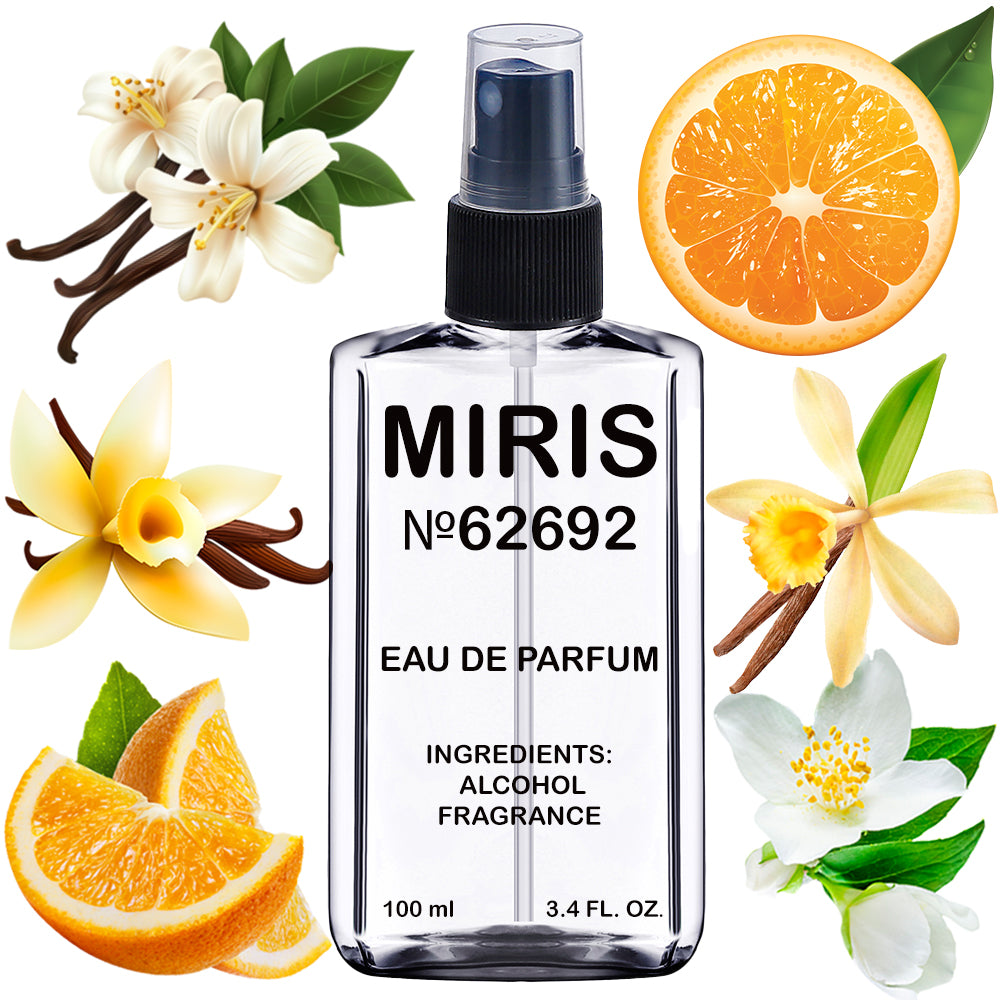 MIRIS No. 62692, Orange Jasmine Vanilla, Longue duree Unisexe Eau de Parfum pour Femme et Homme, Vaporisateur 100 ml