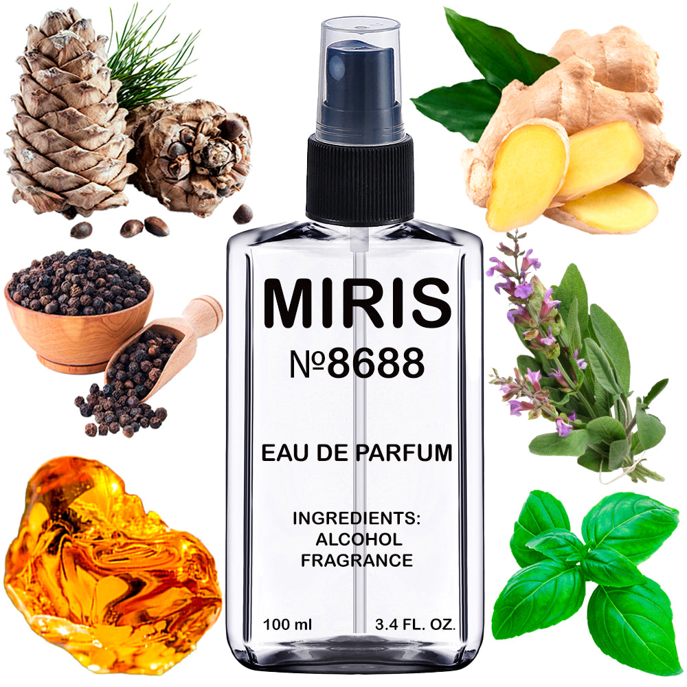 MIRIS No. 8688, Eforia Men, Longue duree Eau de Parfum pour Homme, Vaporisateur 100 ml