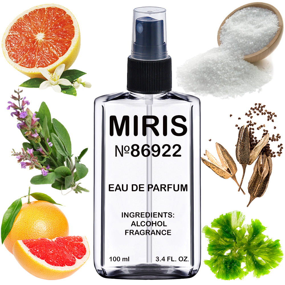 MIRIS No. 86922, Wood Sage & Sea Salt, Longue duree Unisexe Eau de Parfum pour Femme et Homme, Vaporisateur 100 ml