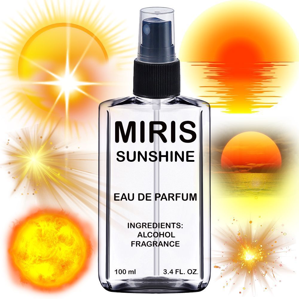 MIRIS Sunshine, Longue duree Unisexe Eau de Parfum pour Femme et Homme, Vaporisateur 100 ml