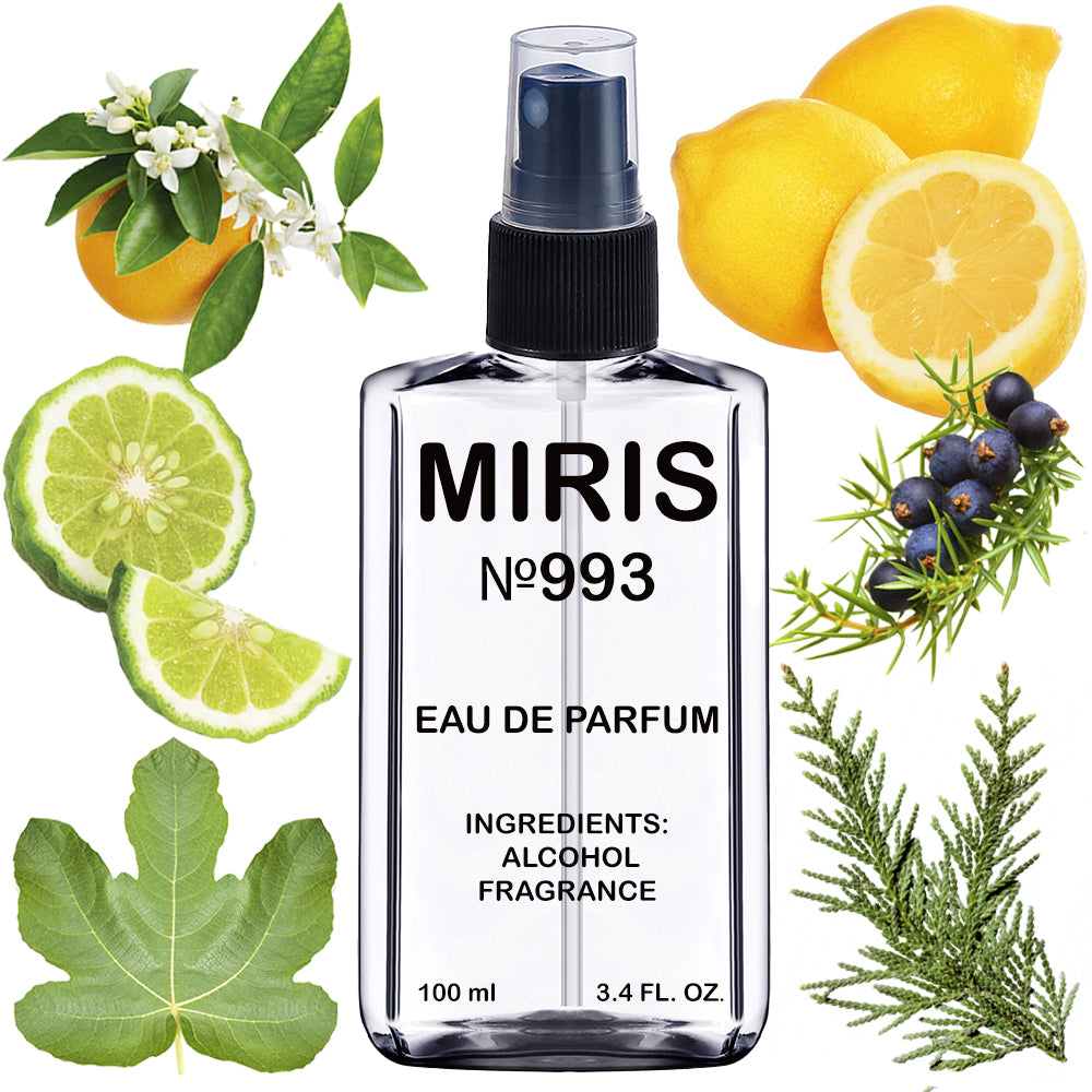 MIRIS No. 993, Jardi En Mediterranee, Longue duree Unisexe Eau de Parfum pour Femme et Homme, Vaporisateur 100 ml