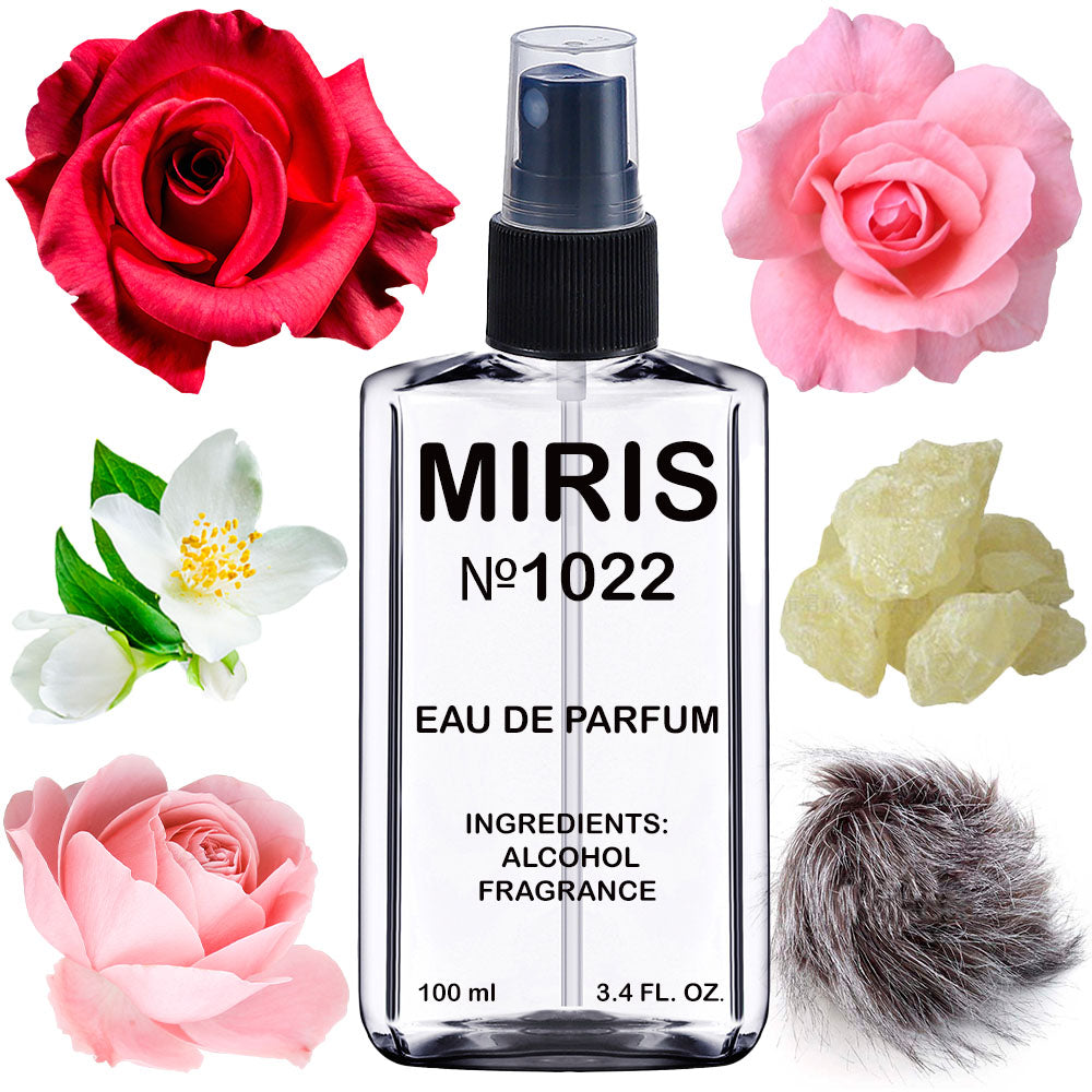 MIRIS No. 1022, Rozes Musk, Longue duree Eau de Parfum pour Femme, Vaporisateur 100 ml