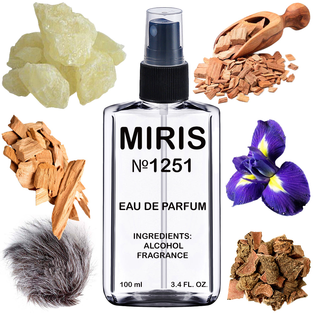 MIRIS No. 1251, Intense So Iris, Longue duree Unisexe Eau de Parfum pour Femme et Homme, Vaporisateur 100 ml