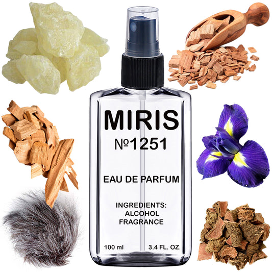 MIRIS No. 1251, Intense So Iris, Longue duree Unisexe Eau de Parfum pour Femme et Homme, Vaporisateur 100 ml