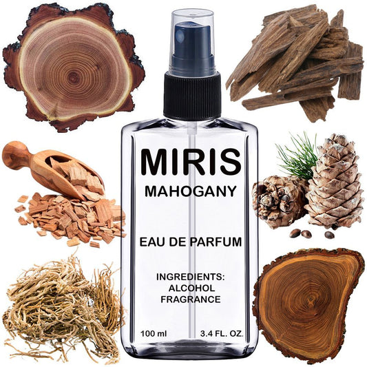 MIRIS Mahogany, Longue duree Unisexe Eau de Parfum pour Femme et Homme, Vaporisateur 100 ml