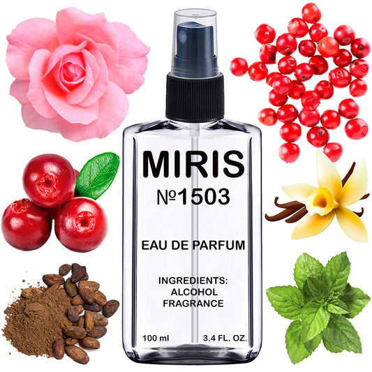 MIRIS No. 1503, Blak XS For Her, Longue duree Eau de Parfum pour Femme, Vaporisateur 100 ml