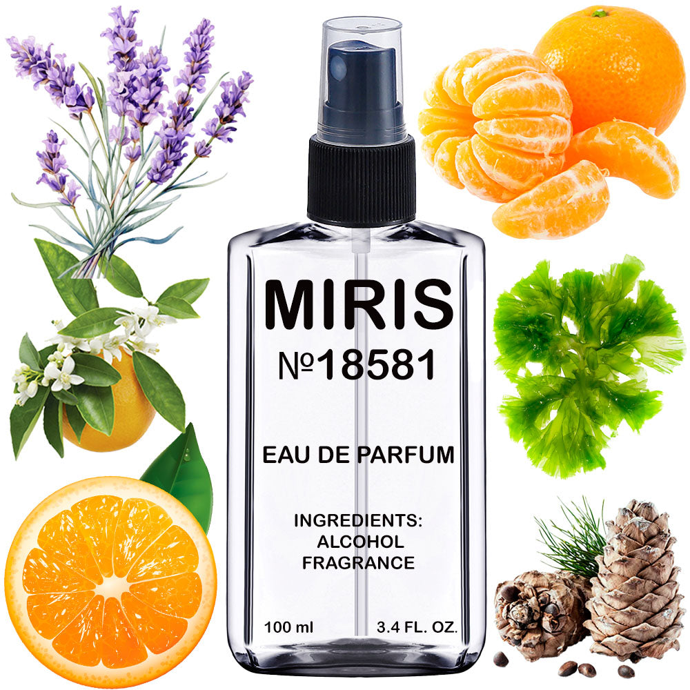 MIRIS No. 18581, Aqua Pur Hom, Longue duree Eau de Parfum pour Homme, Vaporisateur 100 ml
