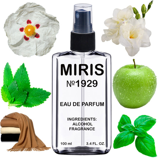 MIRIS No. 1929, Juzt Diferynt, Longue duree Eau de Parfum pour Homme, Vaporisateur 100 ml