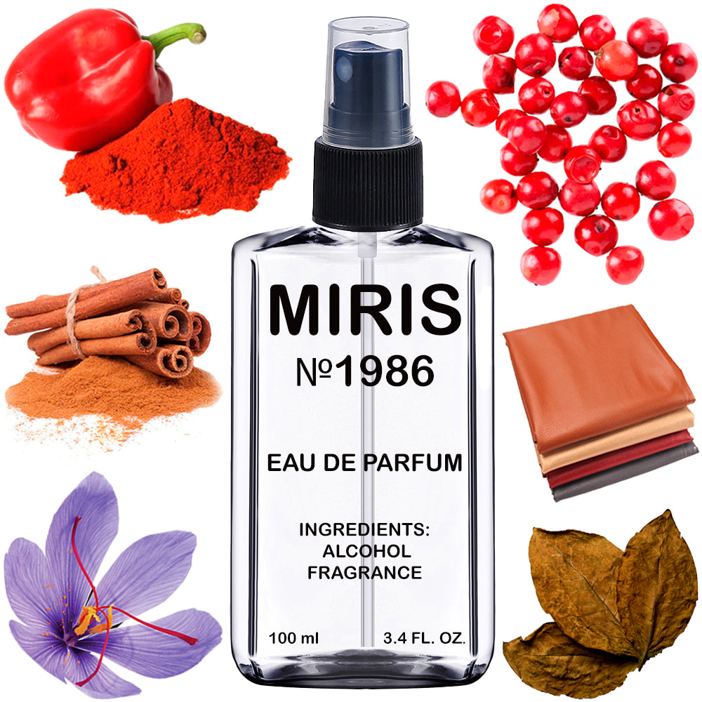 MIRIS No. 1986, Spysbom, Longue duree Eau de Parfum pour Homme, Vaporisateur 100 ml