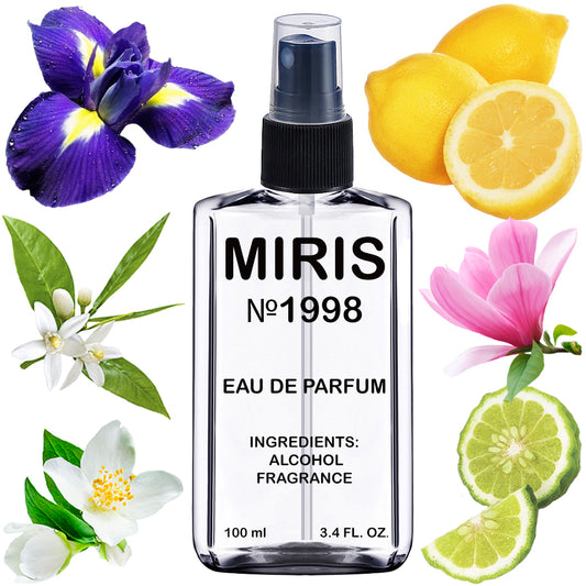 MIRIS No. 1998, Cristal Eau Vert, Longue duree Eau de Parfum pour Femme, Vaporisateur 100 ml