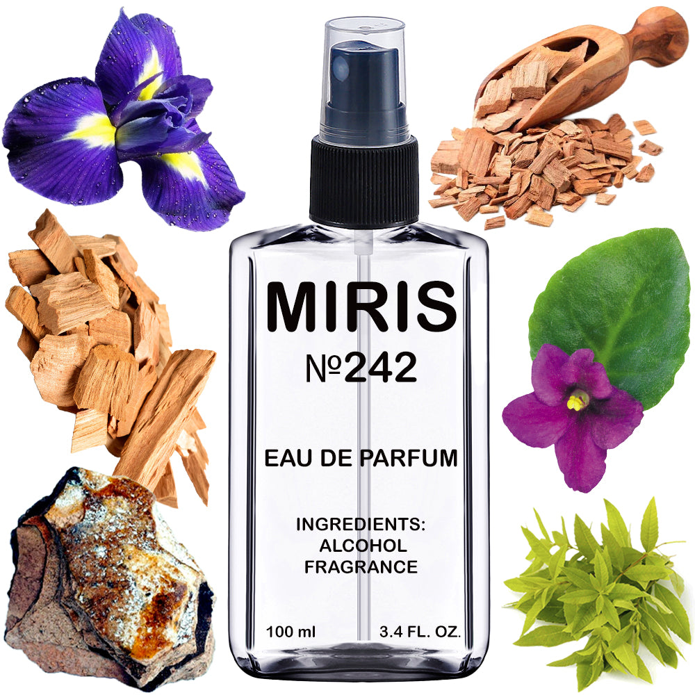 MIRIS No. 242, Grin Iresh Twid, Longue duree Eau de Parfum pour Homme, Vaporisateur 100 ml