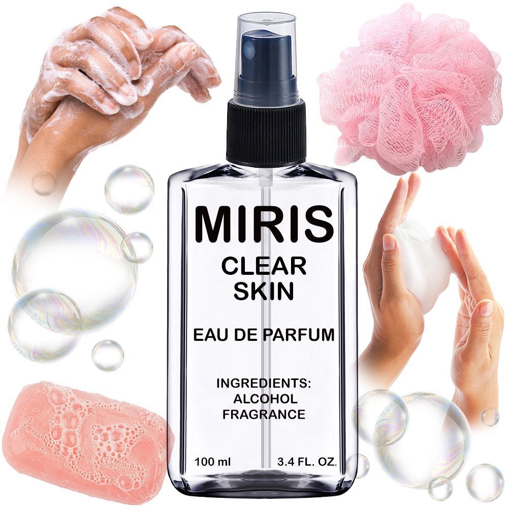 MIRIS Clear Skin, Longue duree Unisexe Eau de Parfum pour Femme et Homme, Vaporisateur 100 ml