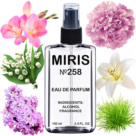 MIRIS No. 258, Pleasurz, Longue duree Eau de Parfum pour Femme, Vaporisateur 100 ml