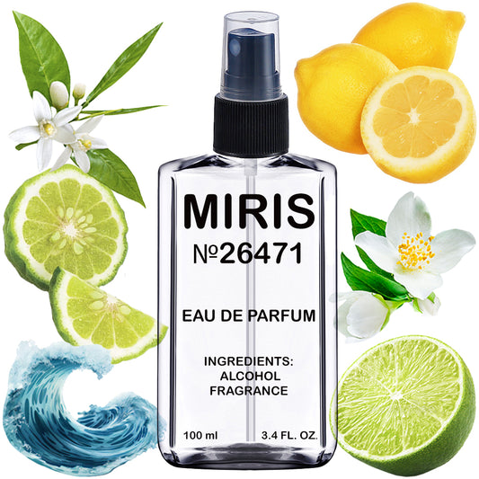 MIRIS No. 26471, Aqua Jio Pour Homme, Longue duree Eau de Parfum pour Homme, Vaporisateur 100 ml