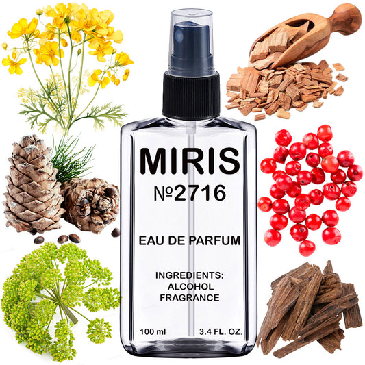 MIRIS No. 2716, Rojal Oud, Long-Lasting Unisex Eau de Parfum for Women & Men, Spray 100 ml