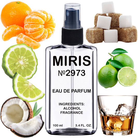 MIRIS No. 2973, Virjin Iland Woter, Long-Lasting Unisex Eau de Parfum for Women & Men, Spray 100 ml