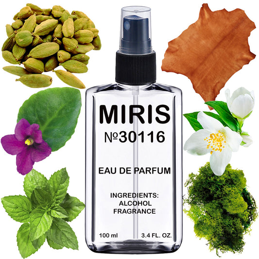 MIRIS No. 30116, Omb Leather 16, Longue duree Unisexe Eau de Parfum pour Femme et Homme, Vaporisateur 100 ml