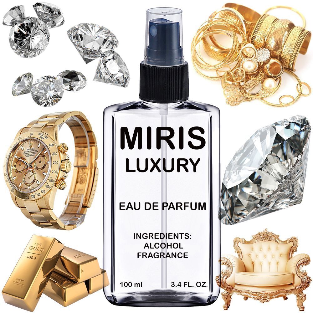 MIRIS Luxury, Longue duree Unisexe Eau de Parfum pour Femme et Homme, Vaporisateur 100 ml