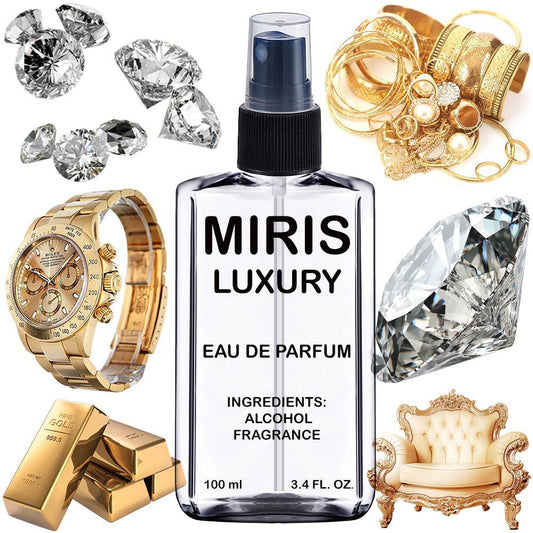MIRIS Luxury, Longue duree Unisexe Eau de Parfum pour Femme et Homme, Vaporisateur 100 ml