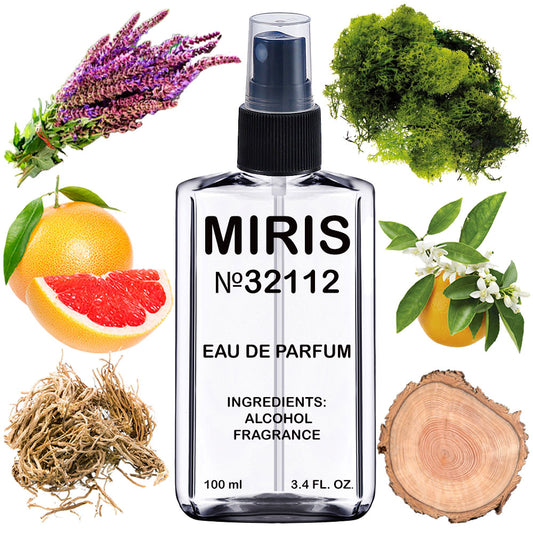 MIRIS No. 32112, Grey Vetiver, Longue duree Eau de Parfum pour Homme, Vaporisateur 100 ml
