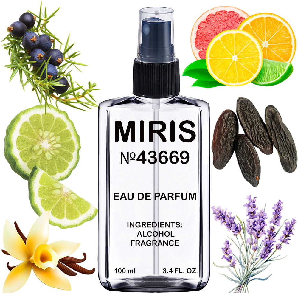 MIRIS No. 43669, Blu Jeanz, Longue duree Eau de Parfum pour Homme, Vaporisateur 100 ml