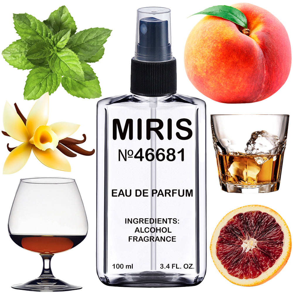 MIRIS No. 46681, Bitar Peach, Long-Lasting Unisex Eau de Parfum for Women & Men, Spray 100 ml