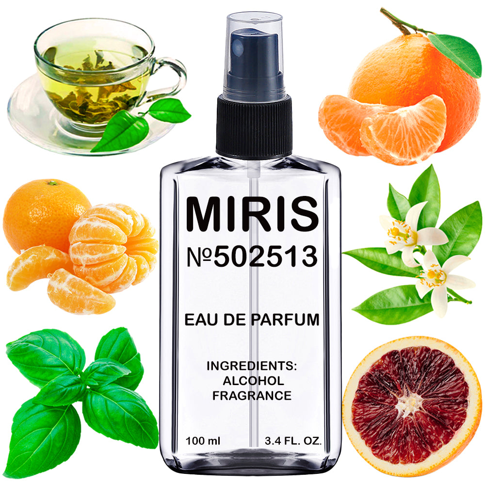 MIRIS No. 502513, Allego Mandarine Basilic, Longue duree Eau de Parfum pour Femme, Vaporisateur 100 ml