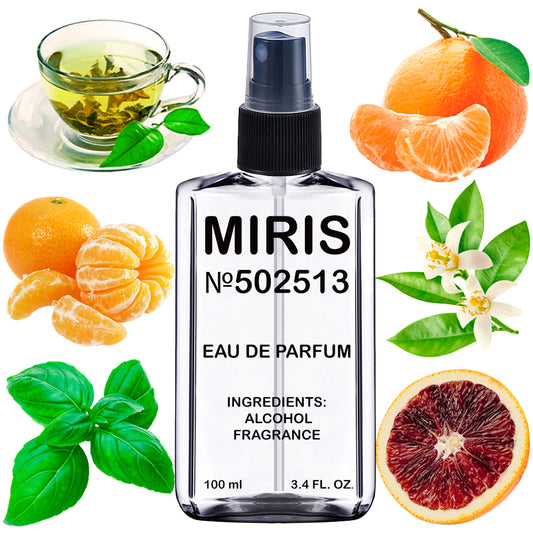 MIRIS No. 502513, Allego Mandarine Basilic, Longue duree Eau de Parfum pour Femme, Vaporisateur 100 ml