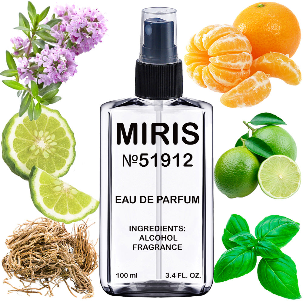 MIRIS No. 51912, Lime Basil Mandarin, Longue duree Unisexe Eau de Parfum pour Femme et Homme, Vaporisateur 100 ml
