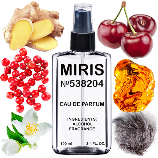MIRIS No. 538204, Electric Cherry, Longue duree Unisexe Eau de Parfum pour Femme et Homme, Vaporisateur 100 ml
