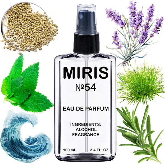 MIRIS No. 54, Kool Voter, Long-Lasting Eau de Parfum for Men, Spray 100 ml