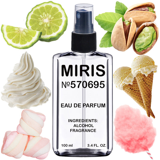 MIRIS No. 570695, Yum Pistachio Gelato 33, Longue duree Unisexe Eau de Parfum pour Femme et Homme, Vaporisateur 100 ml