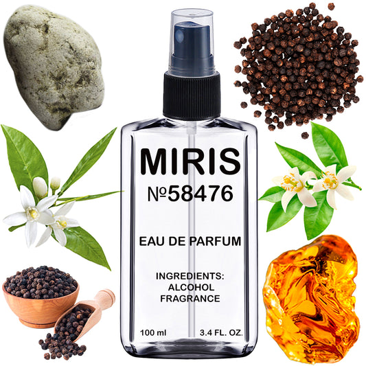 MIRIS No. 58476, Black Pepper Amber Neroli, Longue duree Unisexe Eau de Parfum pour Femme et Homme, Vaporisateur 100 ml