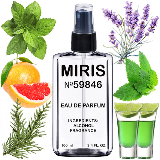 MIRIS No. 59846, Invituz Platinum, Longue duree Eau de Parfum pour Homme, Vaporisateur 100 ml