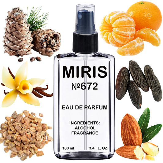 MIRIS No. 672, Give Pe, Longue duree Eau de Parfum pour Homme, Vaporisateur 100 ml