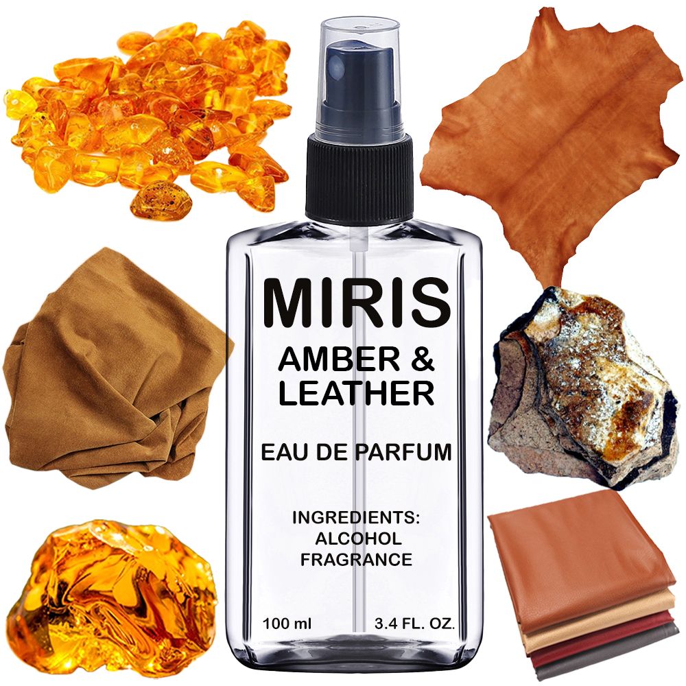 MIRIS Amber & Leather, langanhaltender Duft, Unisex fur Damen und Herren Eau de Parfum, Spray 100 ml